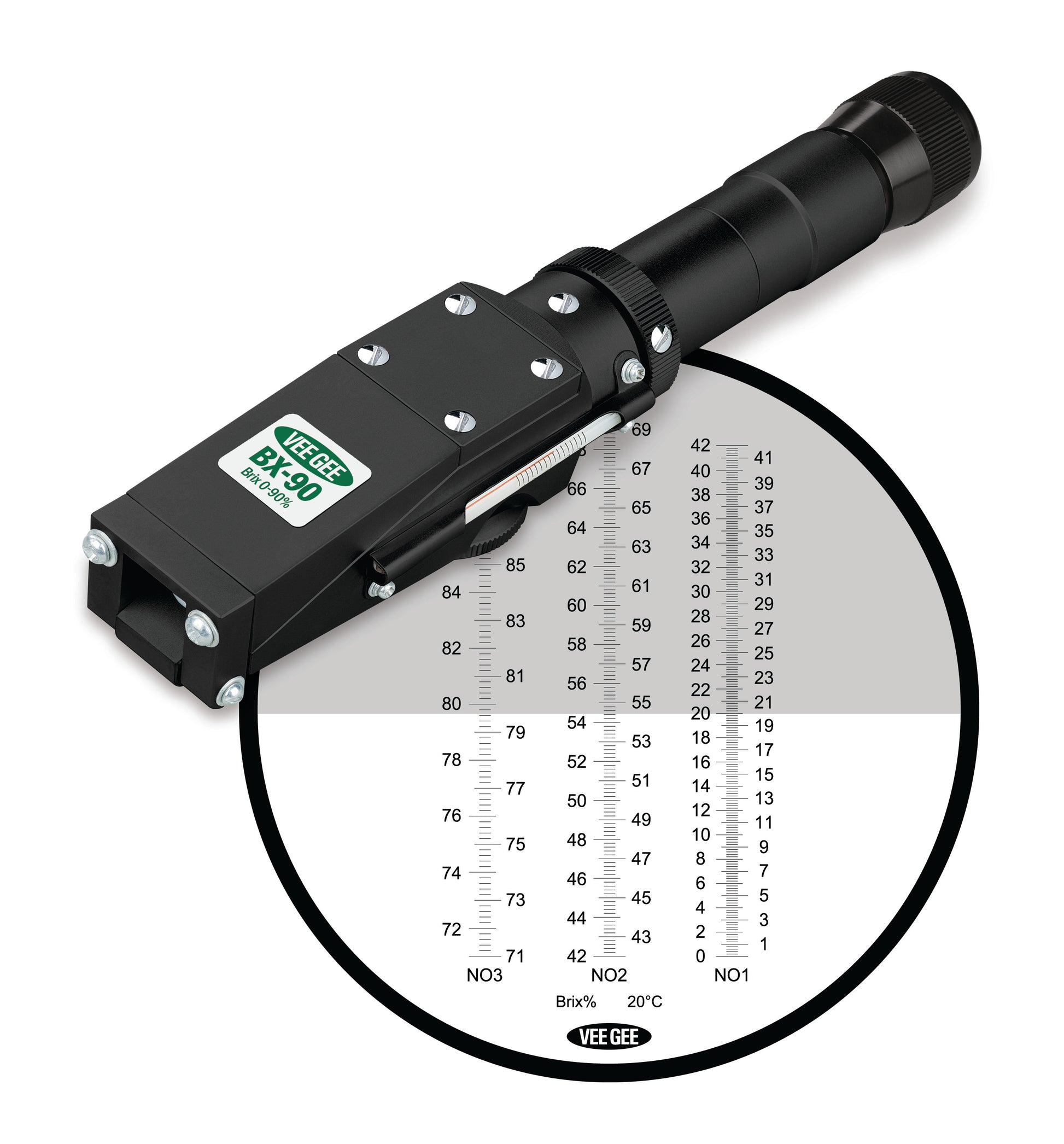 Heathrow Scientific Handheld Refractometers - 43000 Series | Brix & NaCl — view 10