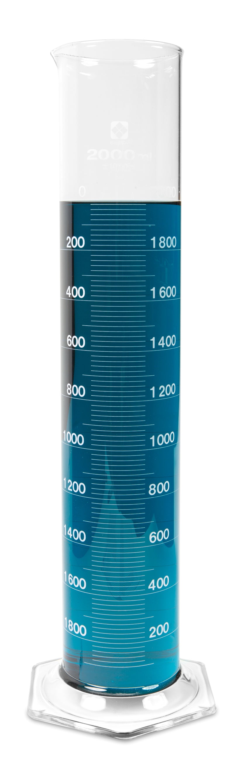 Class B Glass Graduated Cylinders - Borosilicate - Heathrow Scientific - 2351-2000 - Heathrow Scientific