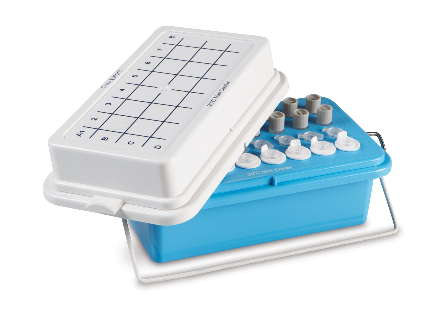 Heathrow Scientific True North Mini Cooler 32-well -20°C Gel Filled lid Blue (SKU 120075) - image 2