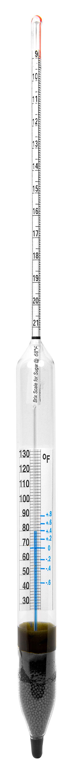 6601TS-2F - Brix Hydrometers with Thermometer (°F)