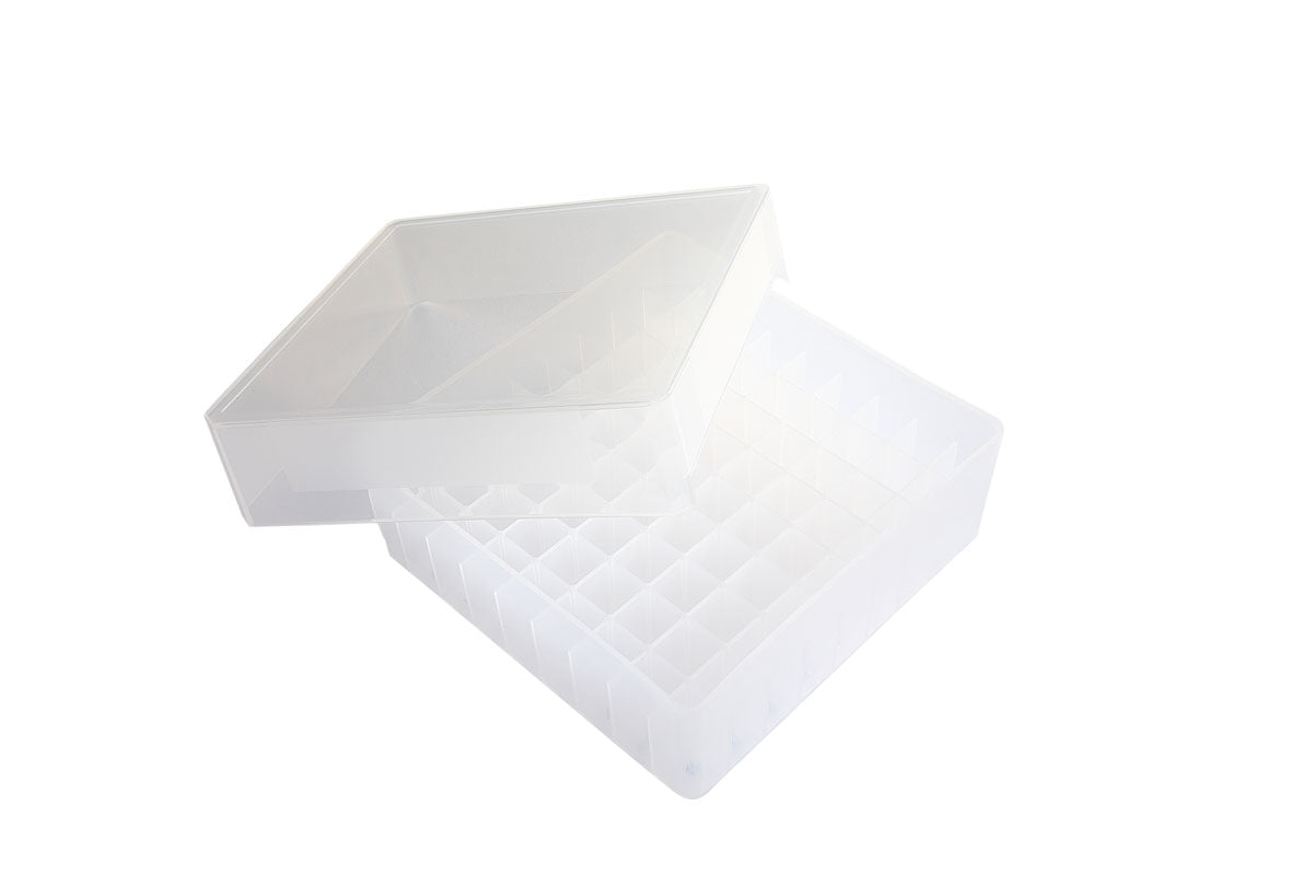 120034 - Heathrow Scientific 81-Well Microtube Storage Box, Natural