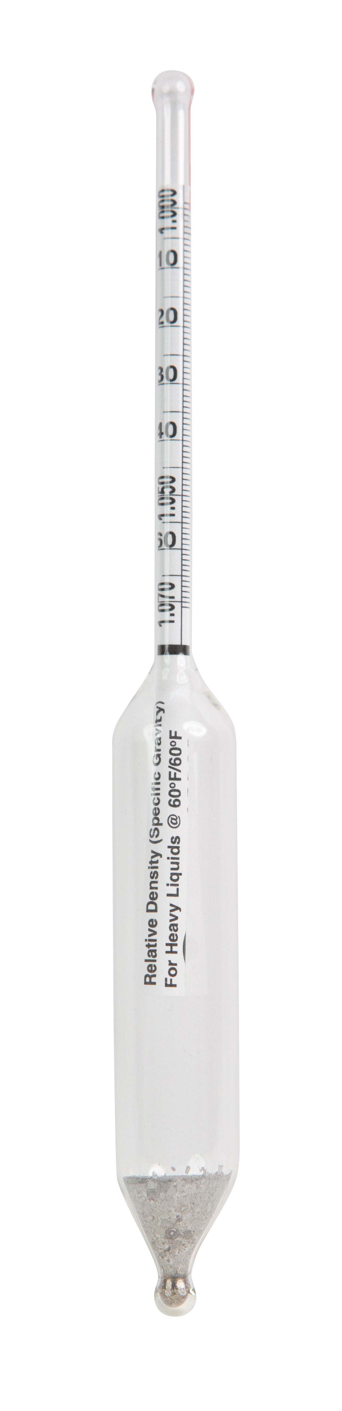 Short Specific Gravity Hydrometers - 165mm - 6602S Series - Heathrow Scientific