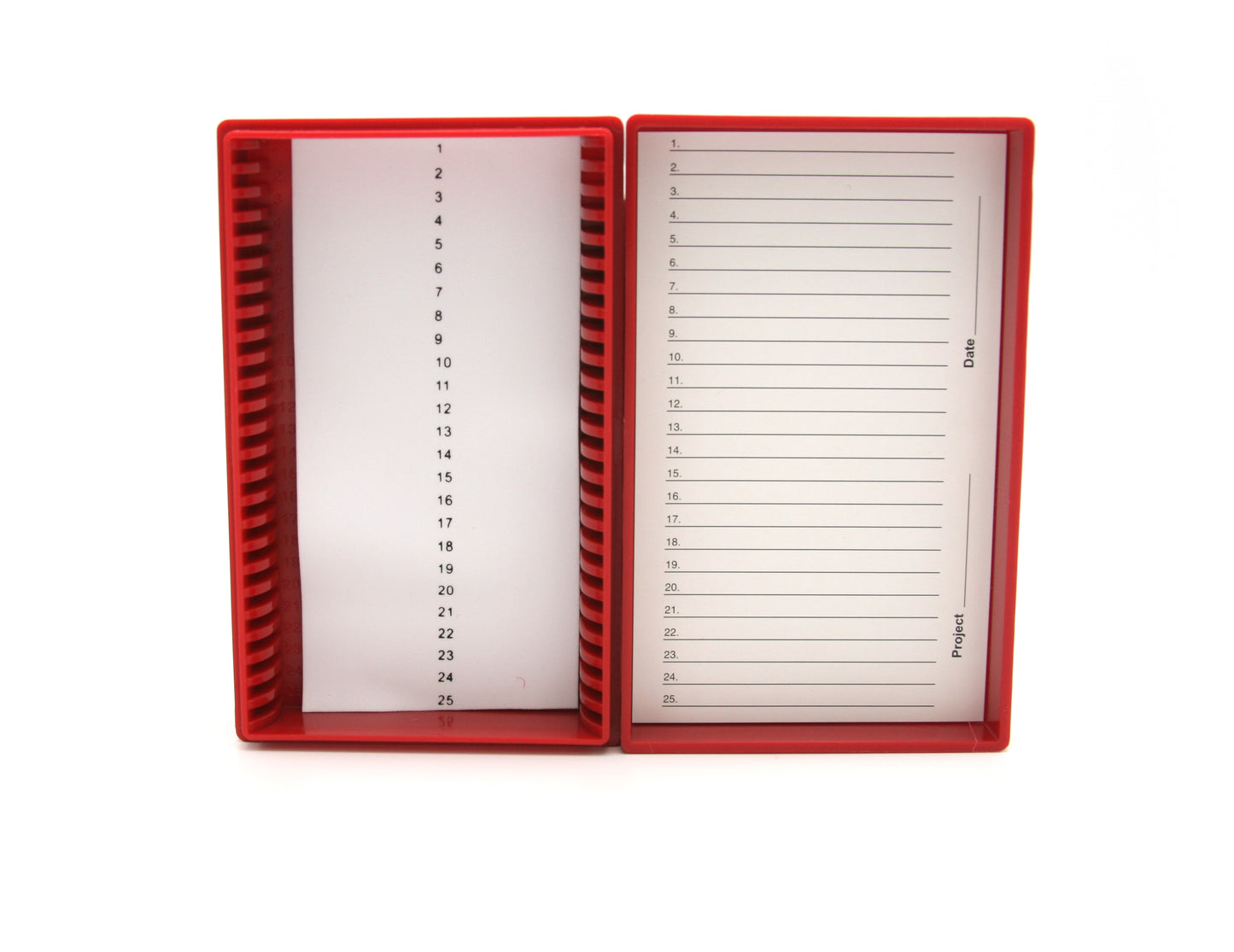 Premium Microscope Slide Box - 25-Place Foam Lining - 15989 Series - Heathrow Scientific