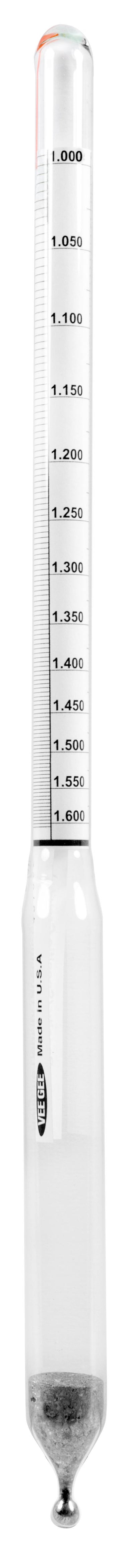 Precision Specific Gravity Hydrometers - 305mm - 6603 Series - Heathrow Scientific
