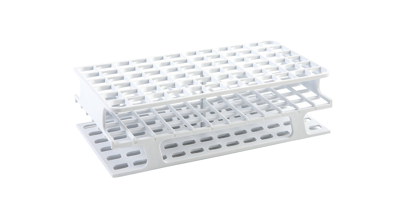 OneRack® Full-Size Tube Rack, Polypropylene - 13mm 72-Place White