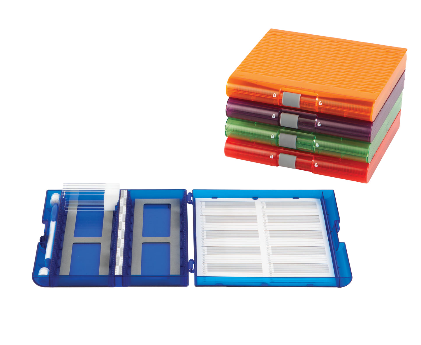 Heathrow Scientific Premium Plus Slide Box - 120570 Series | 100 Place EVA Foam