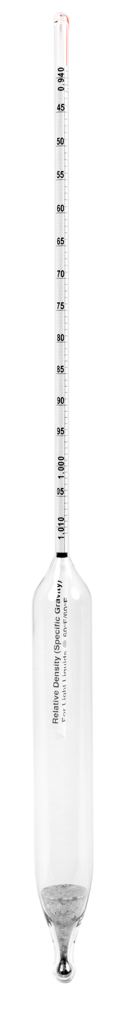 Precision Specific Gravity Hydrometers - 330mm - 6602 Series - Heathrow Scientific