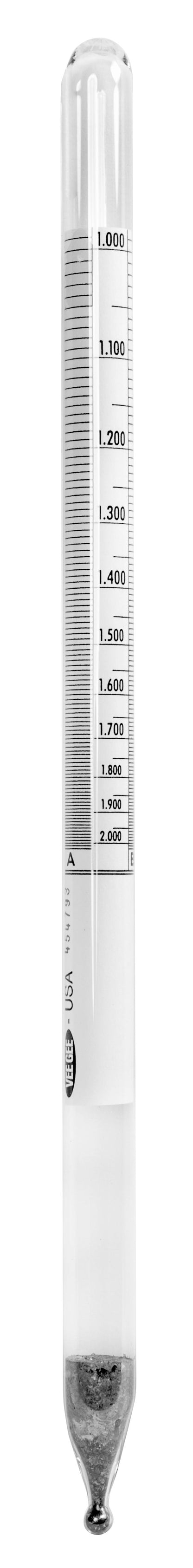 Precision Specific Gravity Hydrometers - 305mm - 6603 Series - Heathrow Scientific