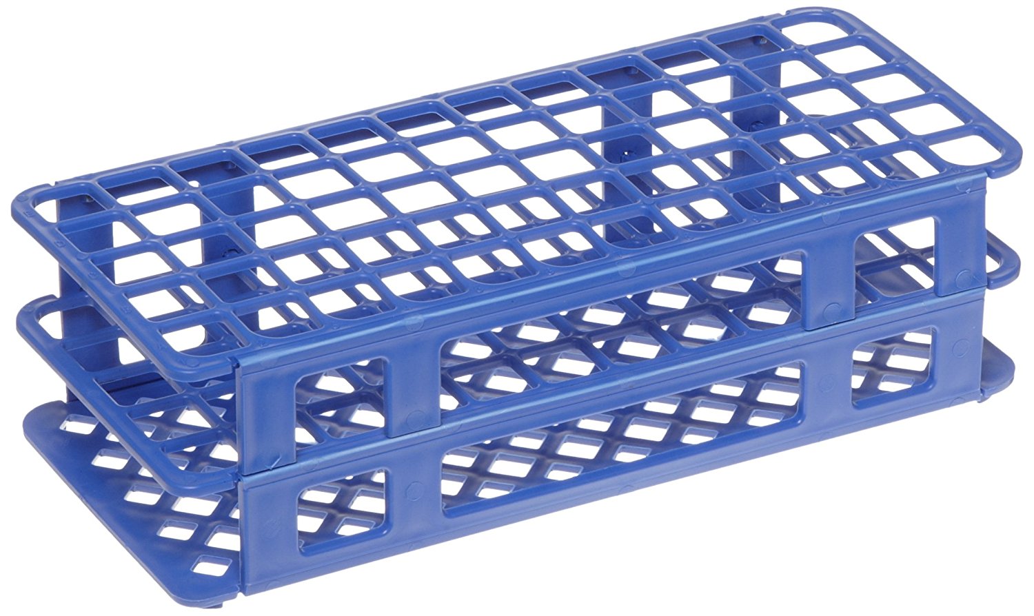HS243077B - Heathrow Scientific Fold & Snap Tube Rack 17mm 60-Place Blue