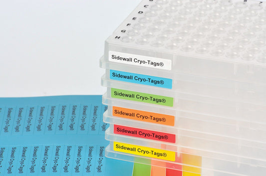 Heathrow Scientific Laser Sidewall Cryo-Tags 1.50 x 0.25 inch Rainbow