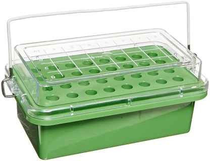 Heathrow Scientific True North Mini Cooler 32-well 0°C Clear lid Green (SKU 120071) - image 2