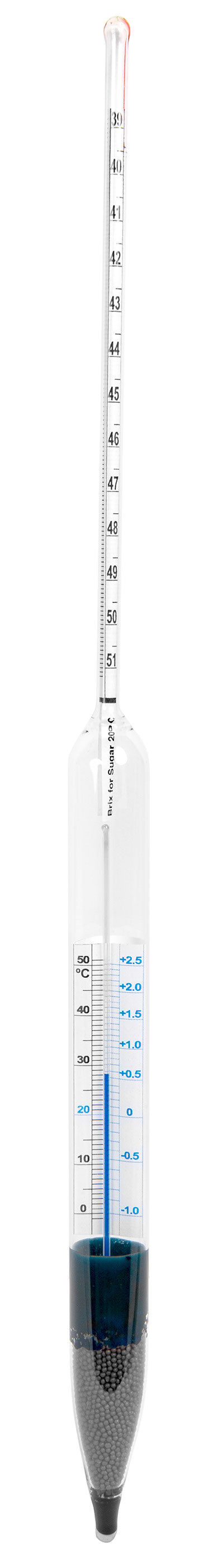 6601TS-5 - VEE GEE Brix Hydrometer 39 to 51 Celsius
