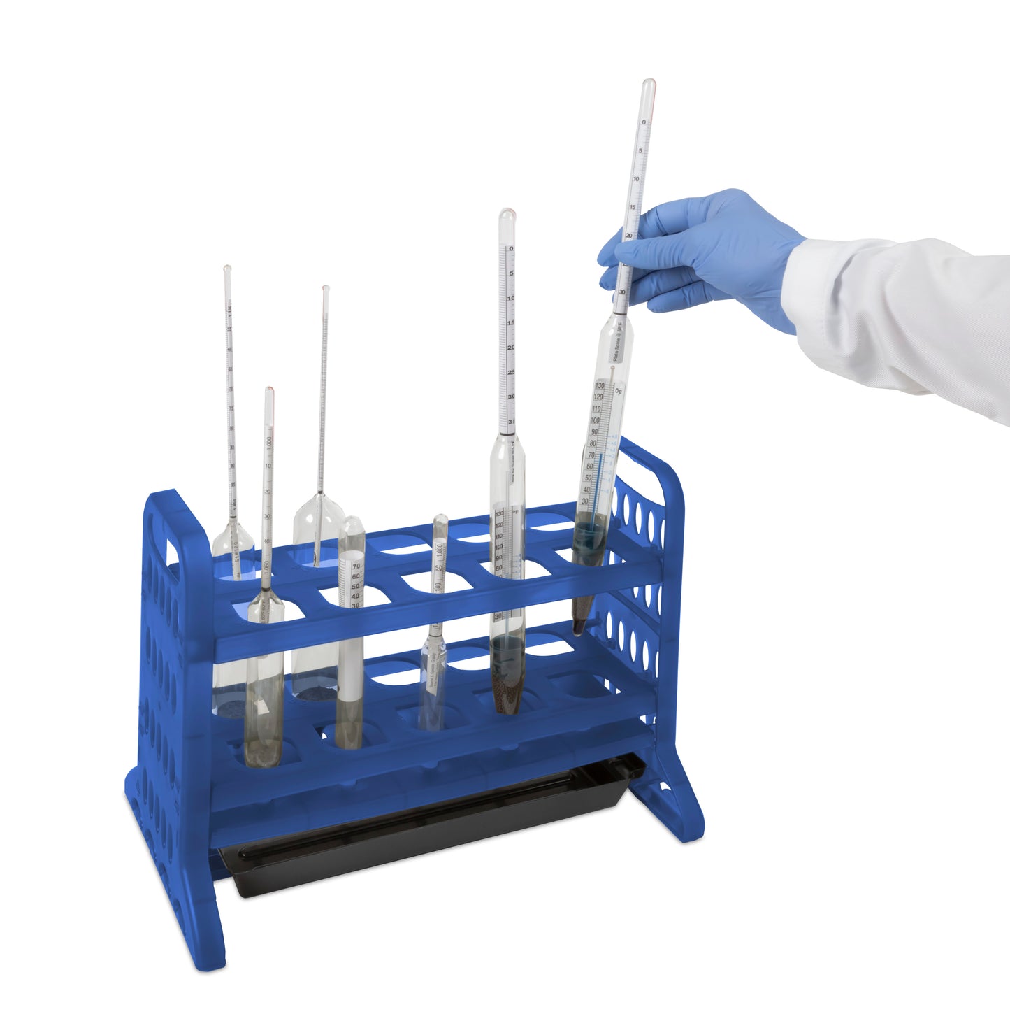 Hydrometer Rack - 10-Place - Heathrow Scientific