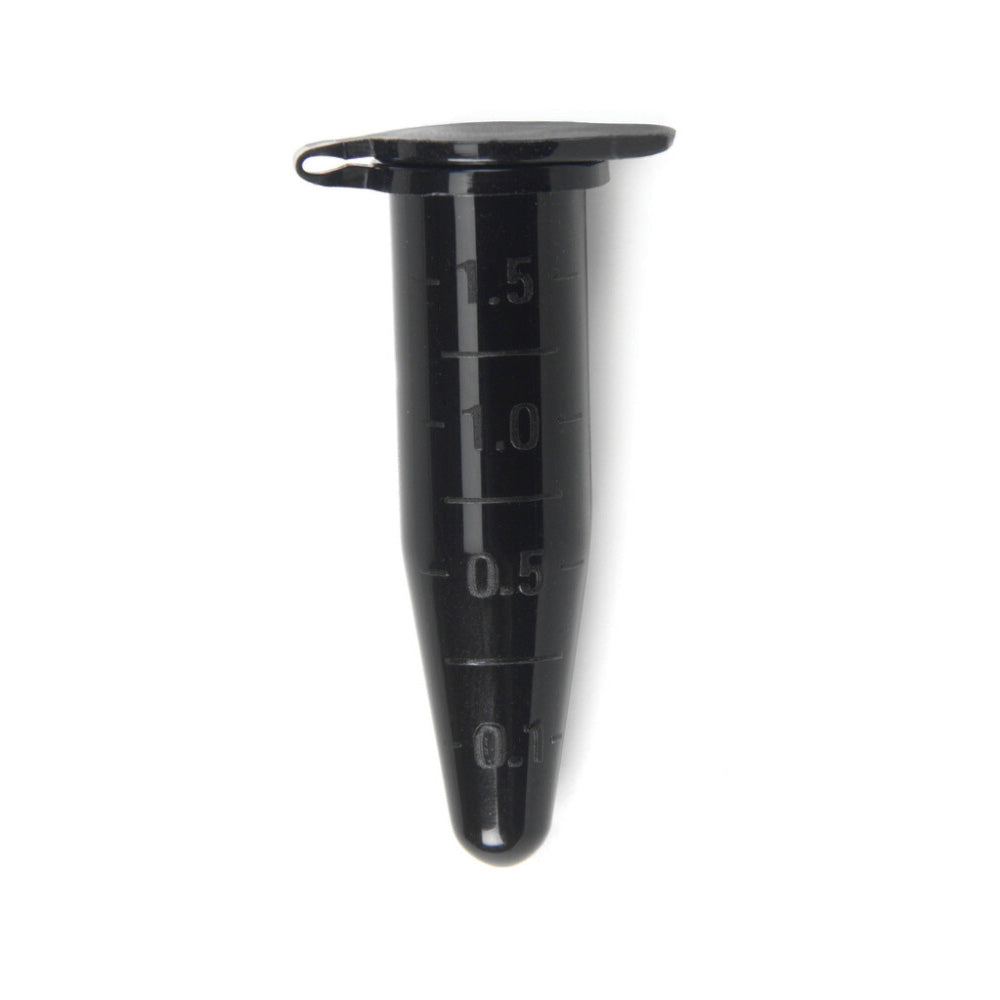 HS4323K - Heathrow Scientific 1.5 mL Black Microcentrifuge Tube Light-Sensitive Pack of 500