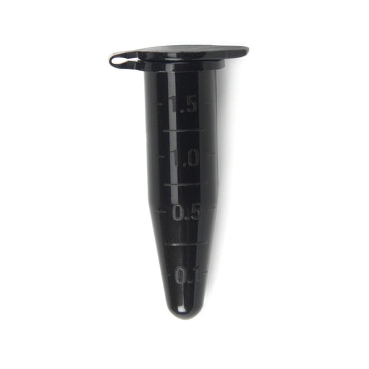HS4323K - Heathrow Scientific 1.5 mL Black Microcentrifuge Tube Light-Sensitive Pack of 500