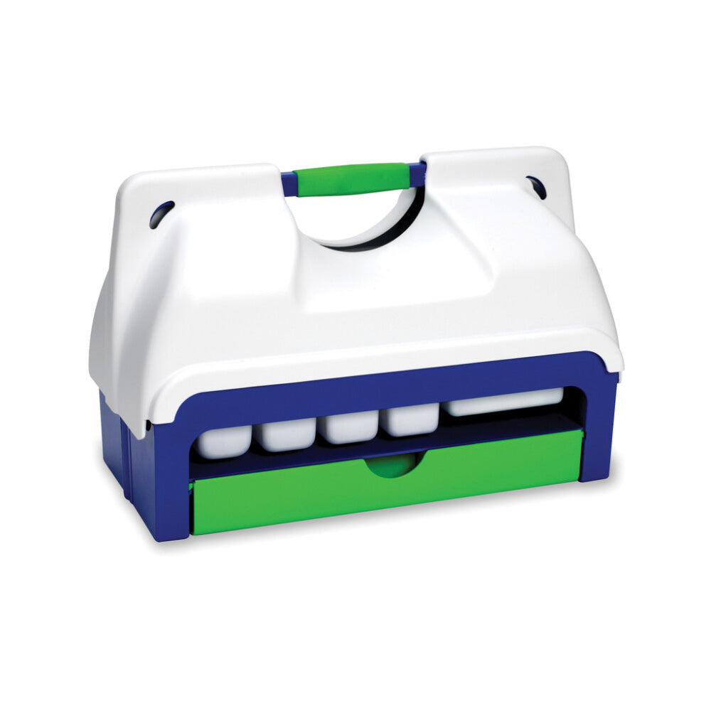Heathrow Scientific HS2202 Droplet Phlebotomy Tray Lid White Polystyrene Stackable Alternate View