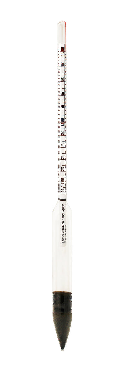 Precision Specific Gravity Hydrometers - 305mm - 6603 Series - Heathrow Scientific
