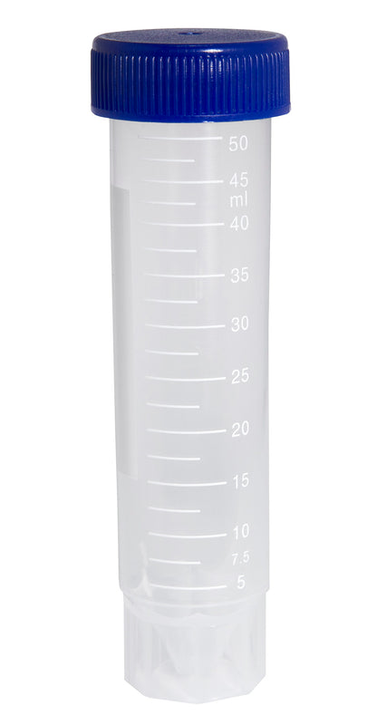HS4427S - Heathrow Scientific 50 mL Natural Skirted Self-Standing Conical Tube Sterile Case of 500