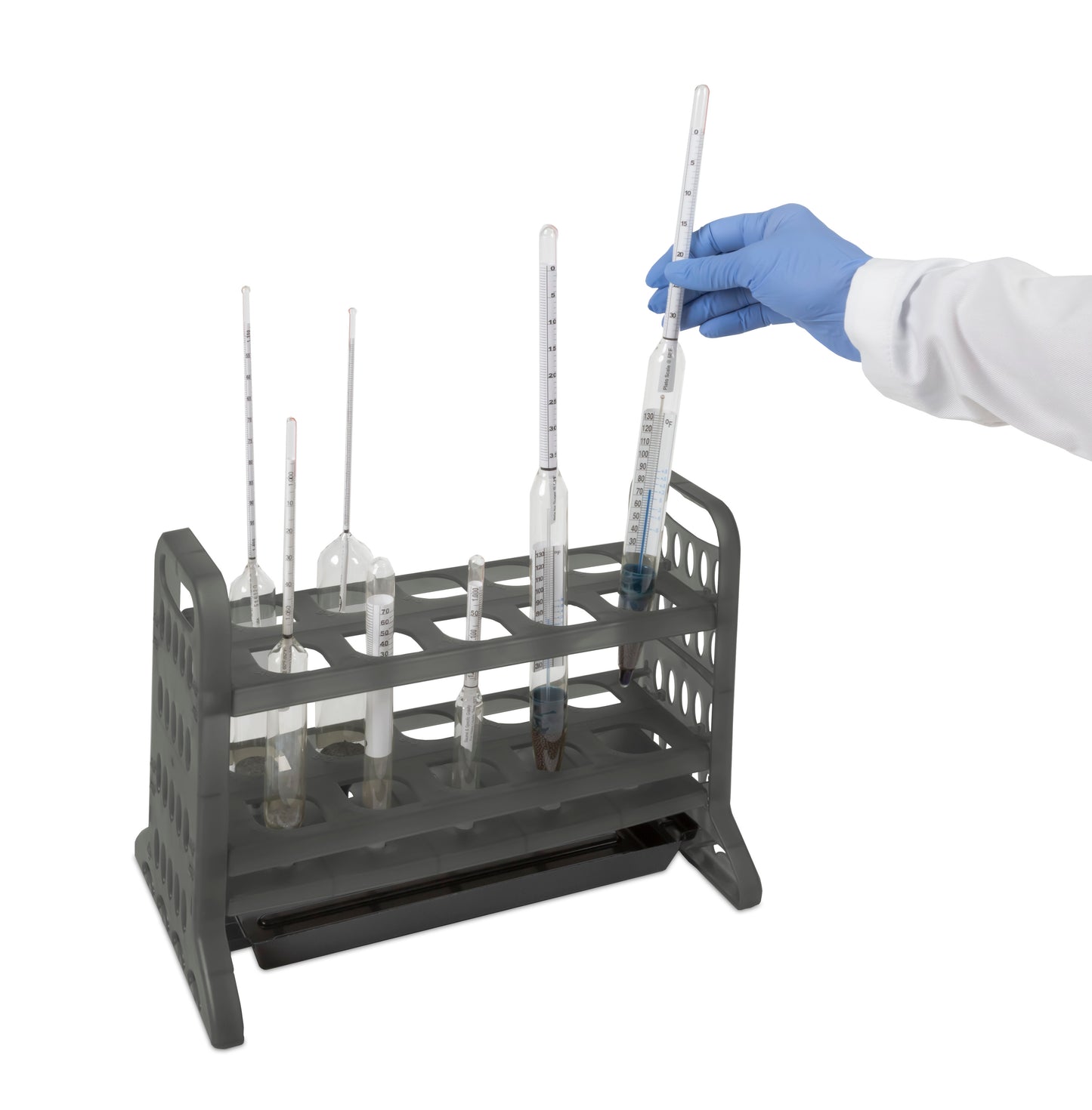 Hydrometer Rack - 10-Place - Heathrow Scientific