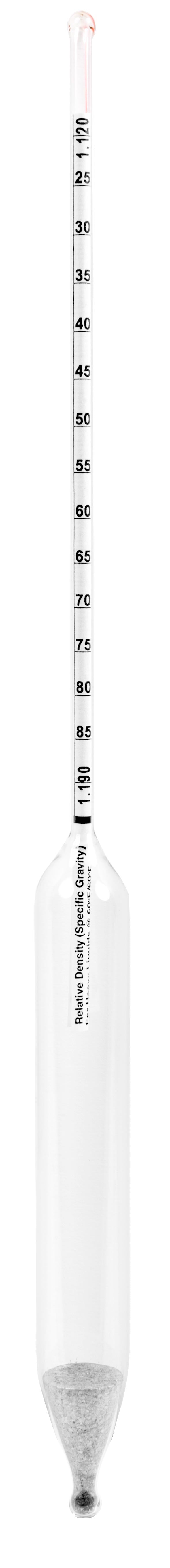 Precision Specific Gravity Hydrometers - 330mm - 6602 Series - Heathrow Scientific
