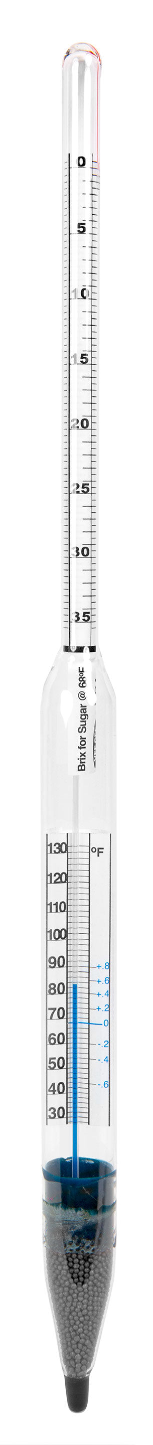 6601TS-10F - Brix Hydrometers with Thermometer (°F)