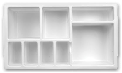 Heathrow Scientific HS2201B Droplet Replacement Insert B ABS White Phlebotomy Tray Pack of 4
