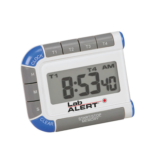 Lab Alert Four Channel Timer - 99 Hour Capacity - HS24670 - Heathrow Scientific
