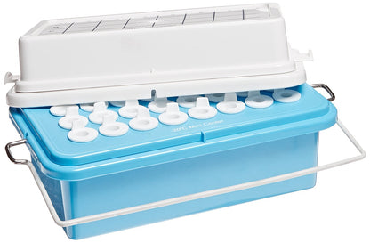 Heathrow Scientific True North Mini Cooler 32-well -20°C Gel Filled lid Blue (SKU 120075)