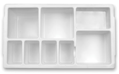 Heathrow Scientific HS2201A Droplet Replacement Insert A ABS White Phlebotomy Tray Pack of 4