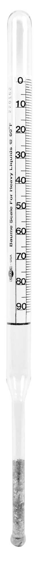 Heathrow Scientific Baumé (Heavy) Hydrometers - 6609 Series