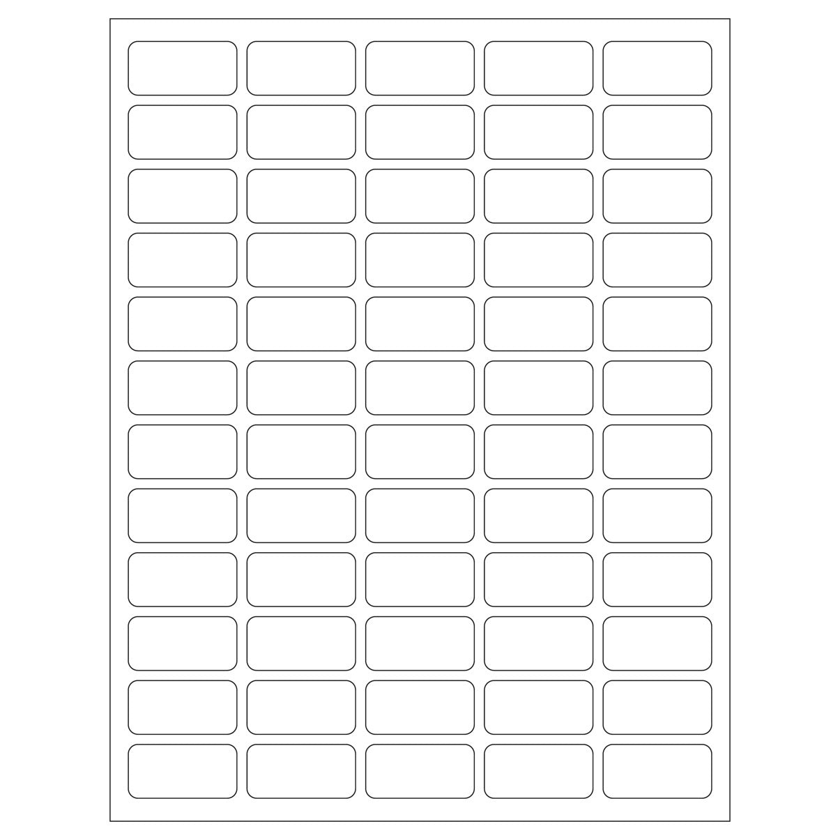 Heathrow Scientific Tough-Tags Sheet Labels 1.5 x 0.75 inch Rainbow 25 pack