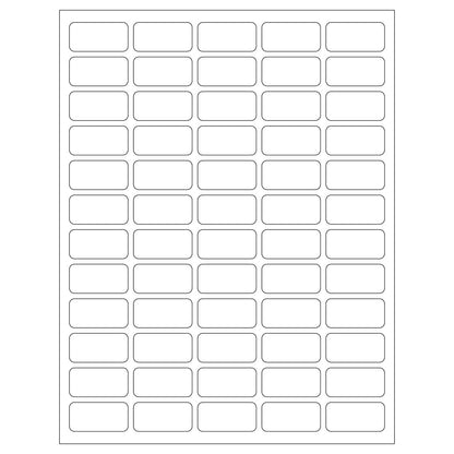Heathrow Scientific Tough-Tags Sheet Labels 1.5 x 0.75 inch Rainbow 25 pack