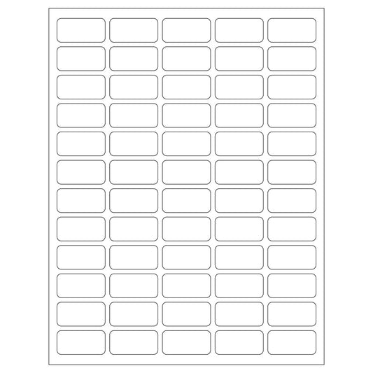Heathrow Scientific Tough-Tags Sheet Labels 1.5 x 0.75 inch Rainbow 25 pack