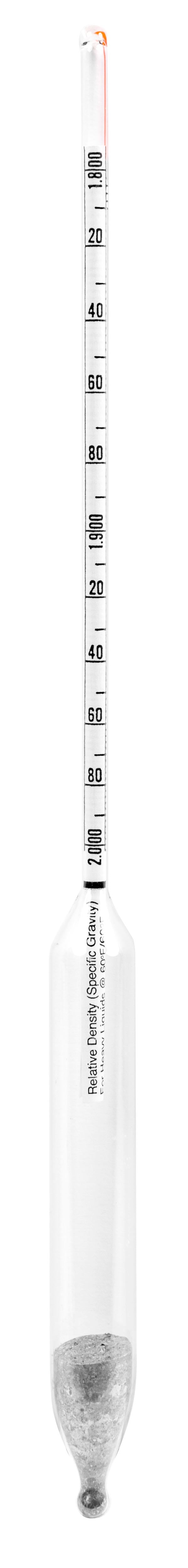 Precision Specific Gravity Hydrometers - 305mm - 6603 Series - Heathrow Scientific