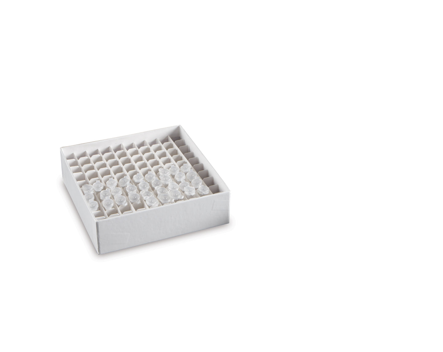 120221 - Heathrow Scientific Cardboard Cryogenic Box Small Tubes, 0.5 mL (81-Place)