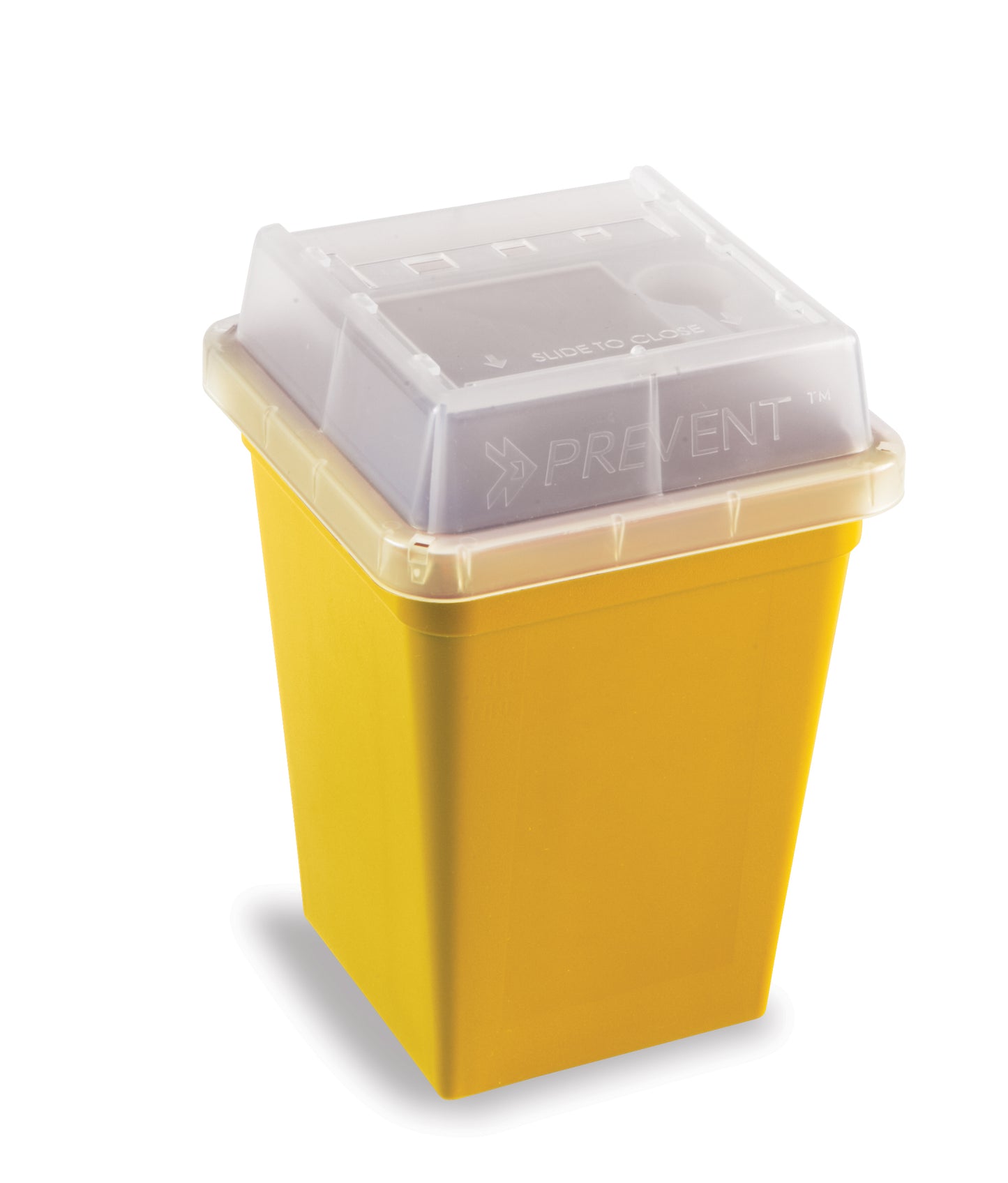 120178 - Heathrow Scientific 1 Liter Sharps Container Yellow Needle Removal Port Case of 18