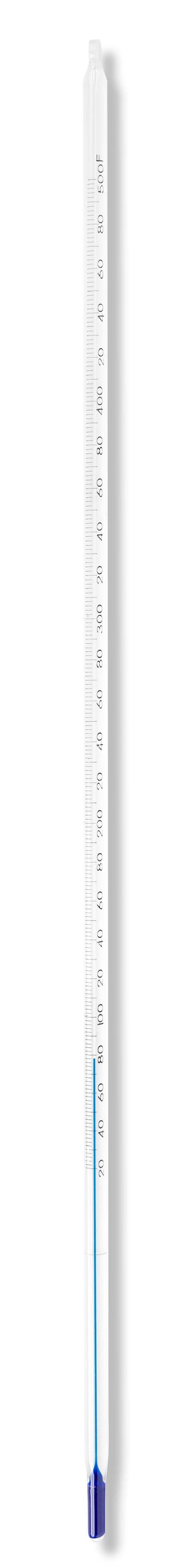 80905 - VEE GEE Scientific Glass Thermometer 20 to 500°F (16in) Partial Immersion