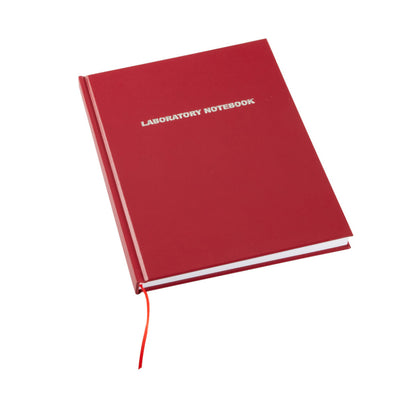Heathrow Scientific HS8610D Laboratory Notebook 200-Page Lined (Red) Acid-Free Hardbound