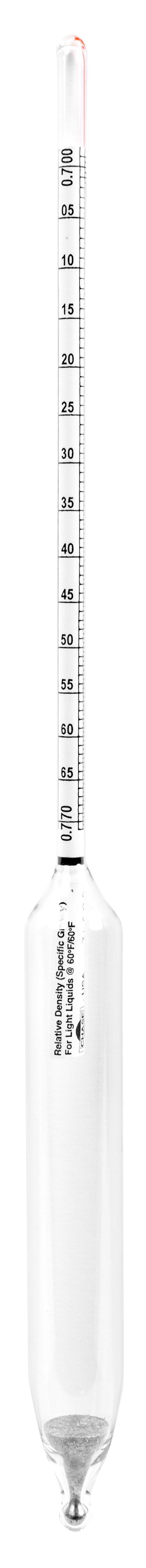 Precision Specific Gravity Hydrometers - 330mm - 6602 Series - Heathrow Scientific