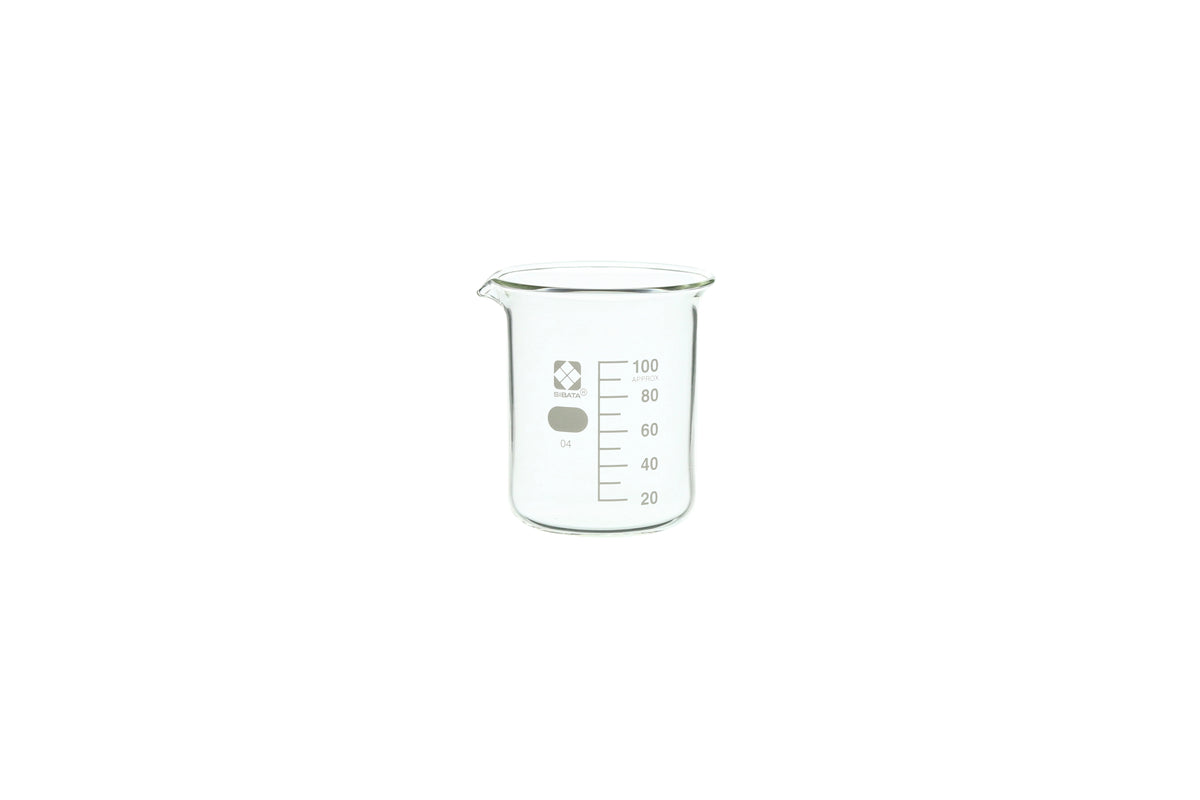 10020-100A - SIBATA Glass Beaker 100 mL Low-Form Griffin Borosilicate