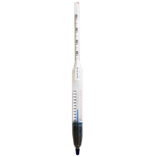 6605-5H - VEE GEE Scientific Hydrometer Battery Acid SG 1.150–1.300 (8.7 in)