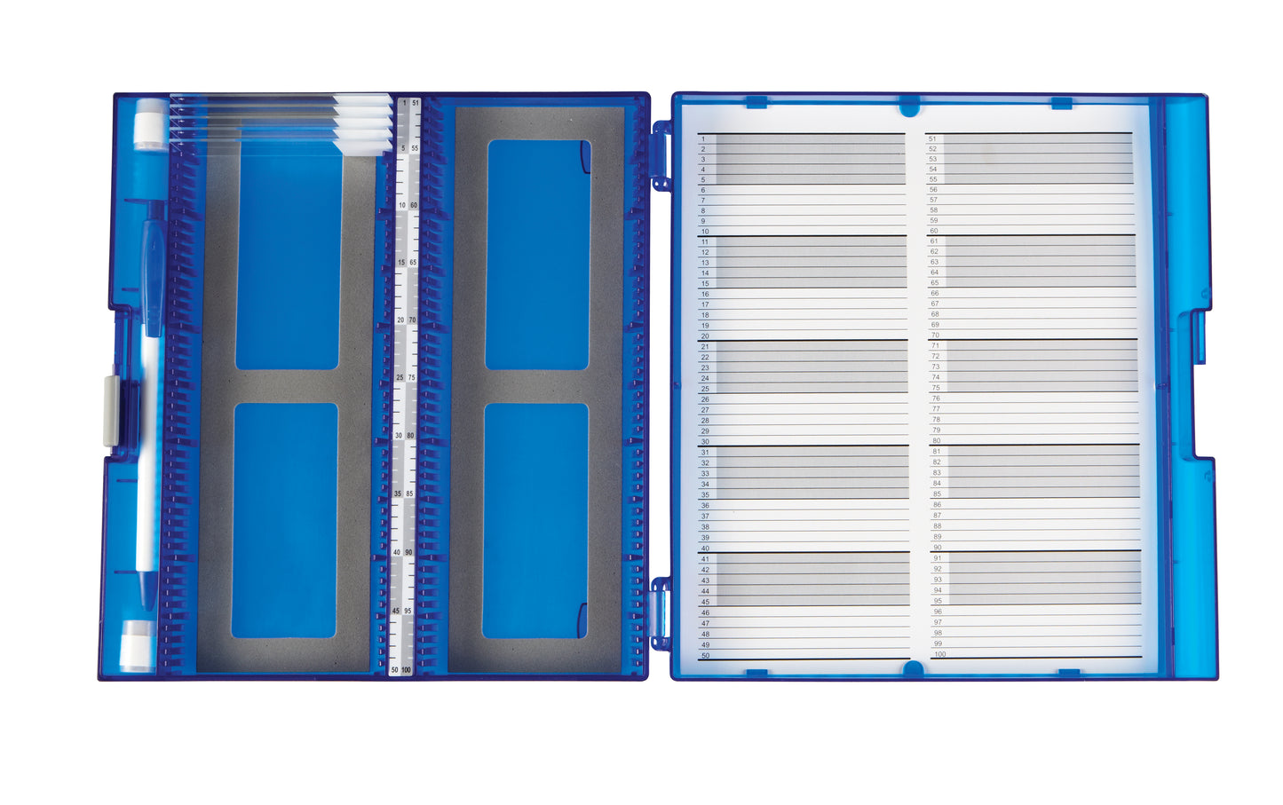 Heathrow Scientific Premium Plus Slide Box - 120570 Series | 100 Place EVA Foam