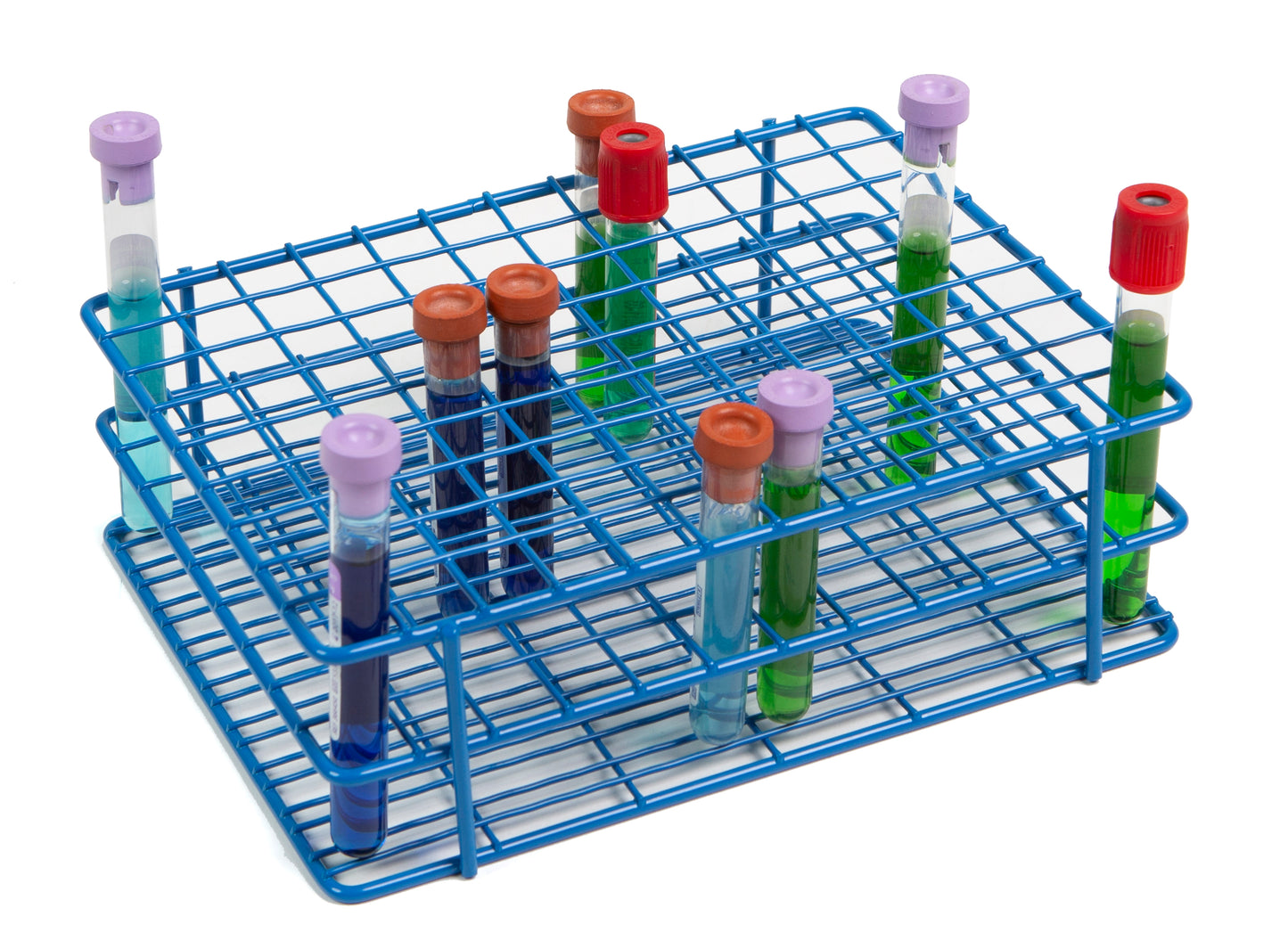 Heathrow Scientific Coated Wire Tube Racks - HDPE Epoxy | Chemical Resistant