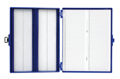Premium Microscope Slide Box - 100-Place Foam Lining - 15994 Series - Heathrow Scientific
