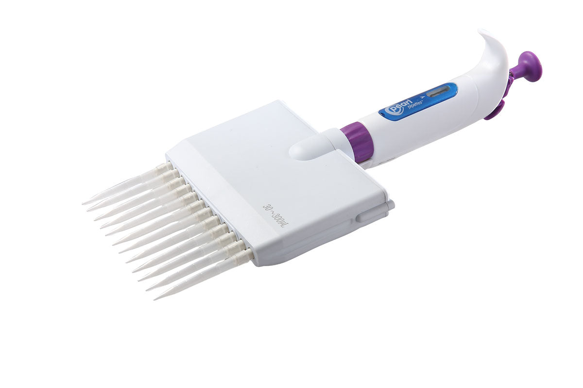 Pearl® Adjustable 12-Channel Pipette, Blue (5–50 µL or 30–300 µL) - Image 3