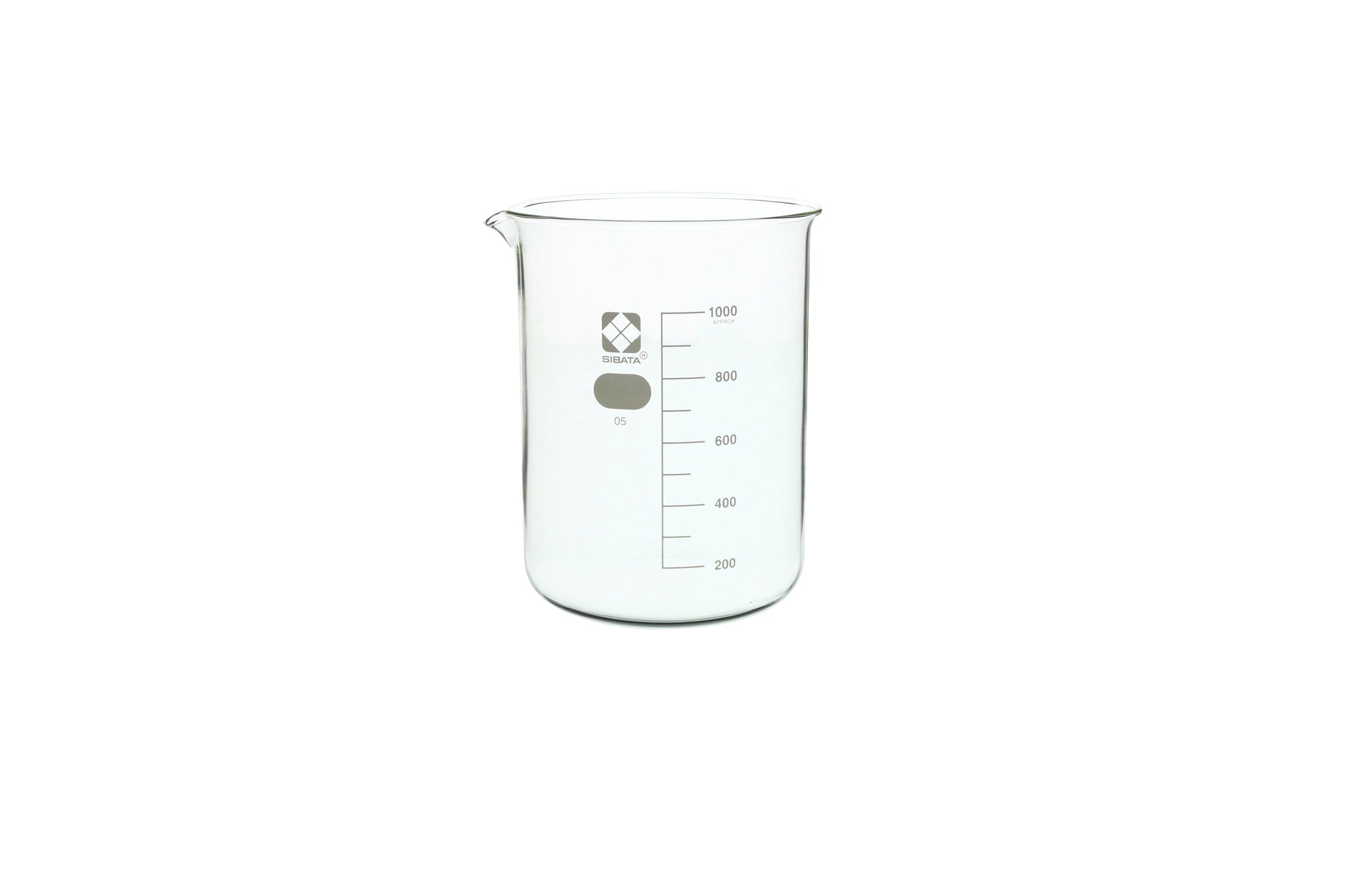 10020-1000A - SIBATA Glass Beaker 1000 mL Clear