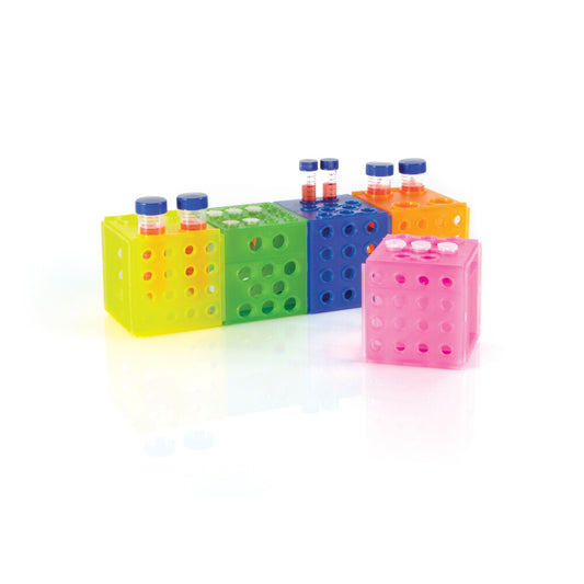 HS29050A - Heathrow Scientific Heathrow Scientific Cube Tube Rack Multi-Size Interlocking - Autoclavable - Pack of 5