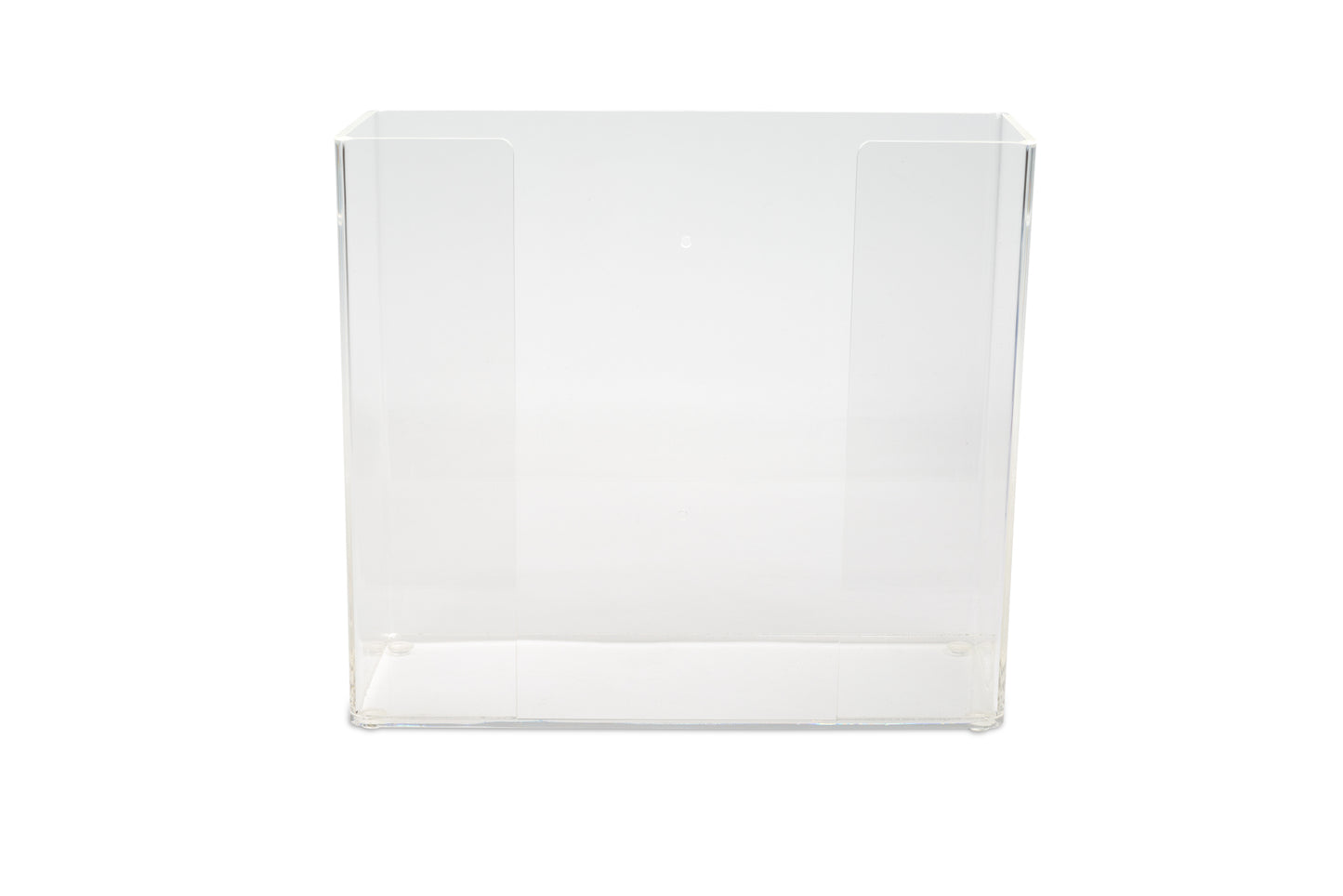 2-Glove Box Acrylic Holder Clear wall-mount
