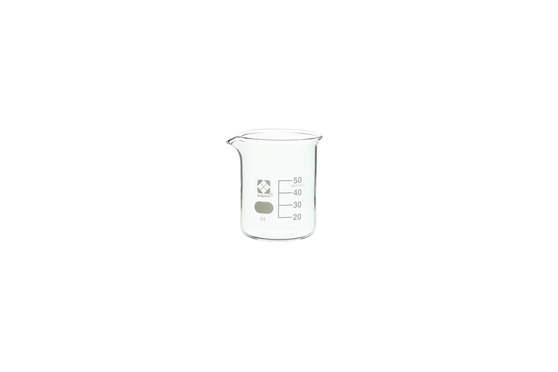 10020-50A - SIBATA Glass Beaker 50 mL Clear