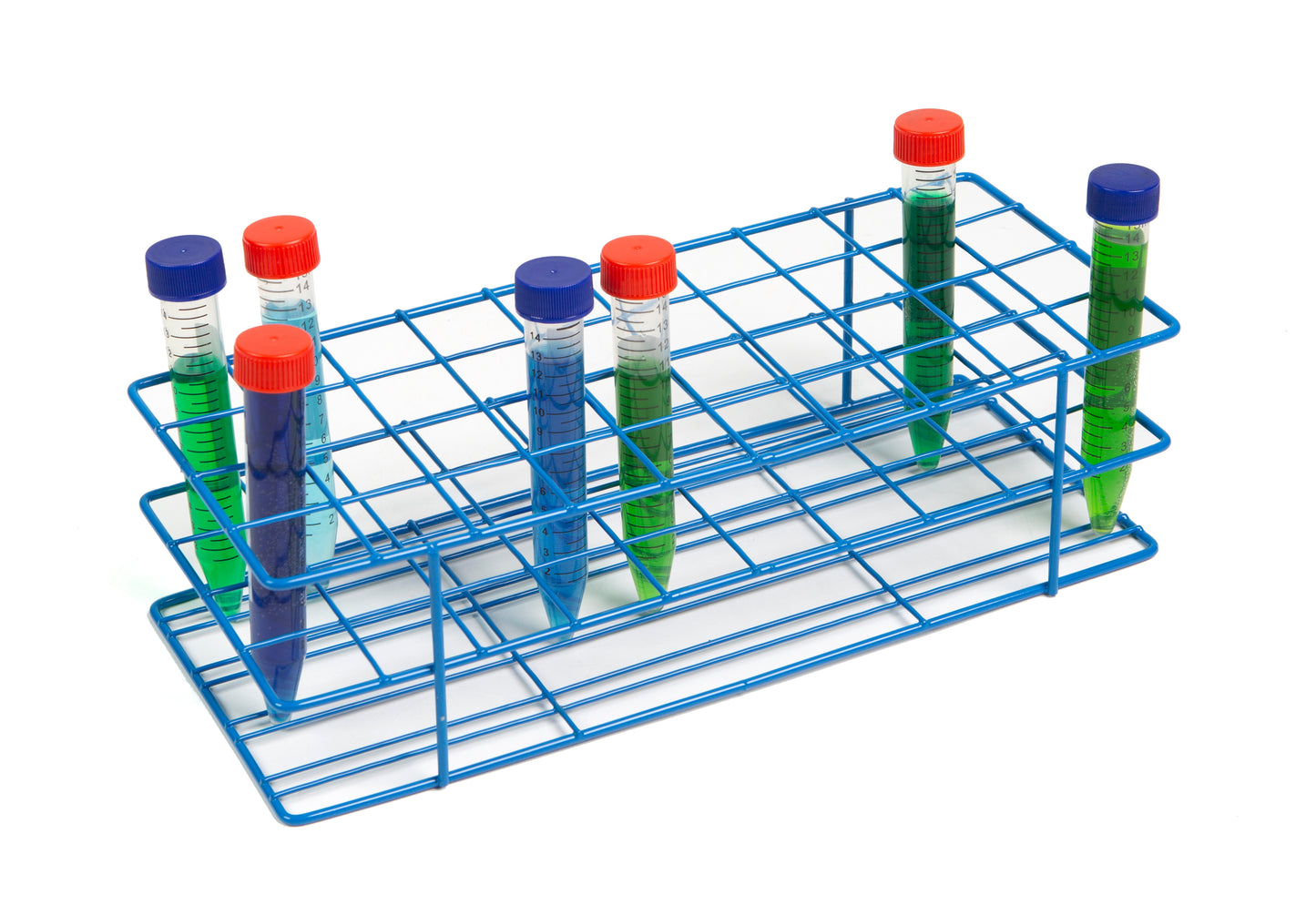 Heathrow Scientific Coated Wire Tube Racks - HDPE Epoxy | Chemical Resistant